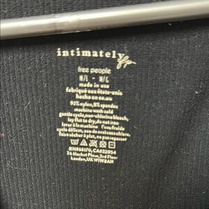 Free People Intimately Black Knit bodysuit